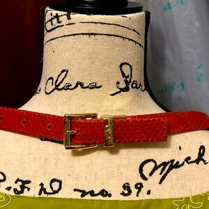 Red Leather Belt